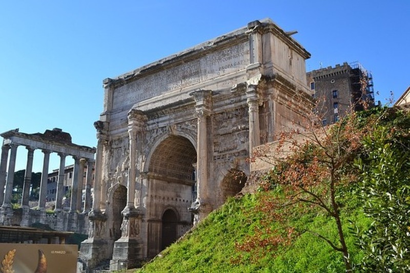 Foro Romano visto nell’area dei Fori