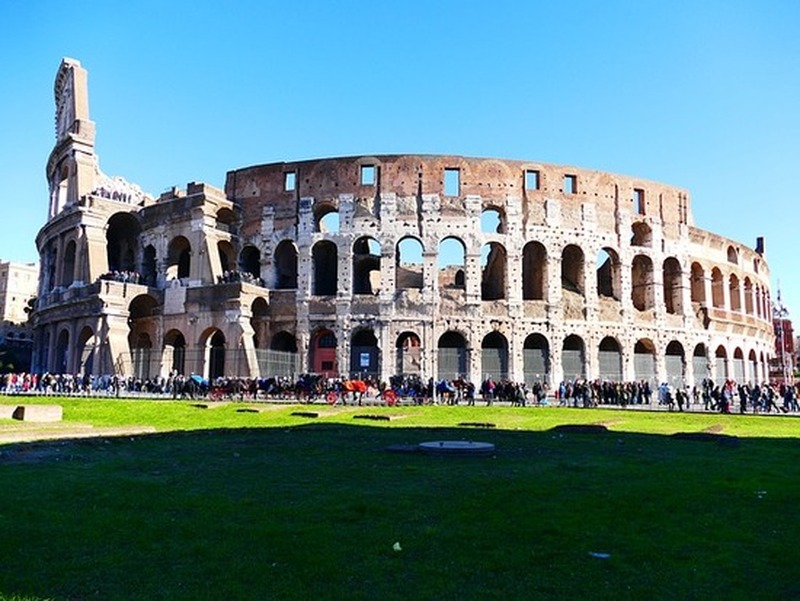 Zona del Colosseo nel pomeriggio
