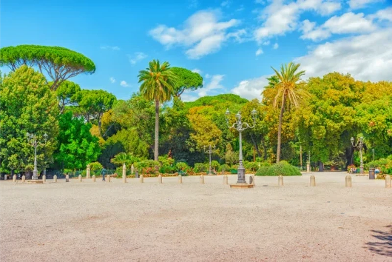 Giardini e area di Villa Medici a Roma