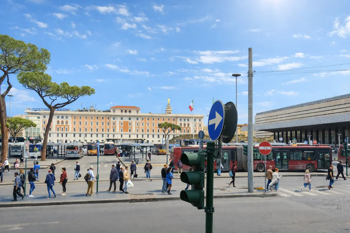 Piazzale della Stazione Termini a Roma